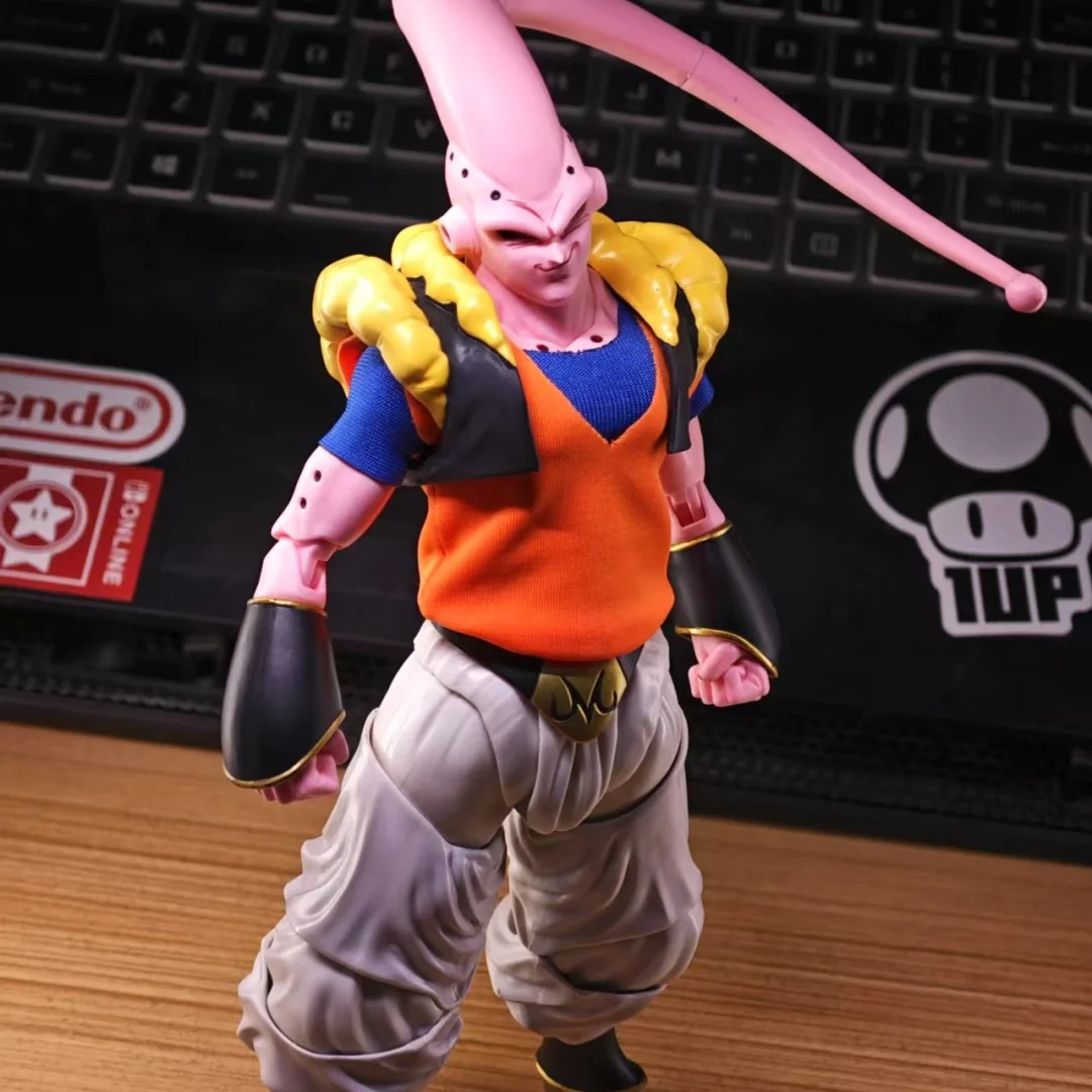 Dragon Ball Shf Аниме ручной работы Majin Buu Son Gohan Боевая форма Синий Желтый Жилет