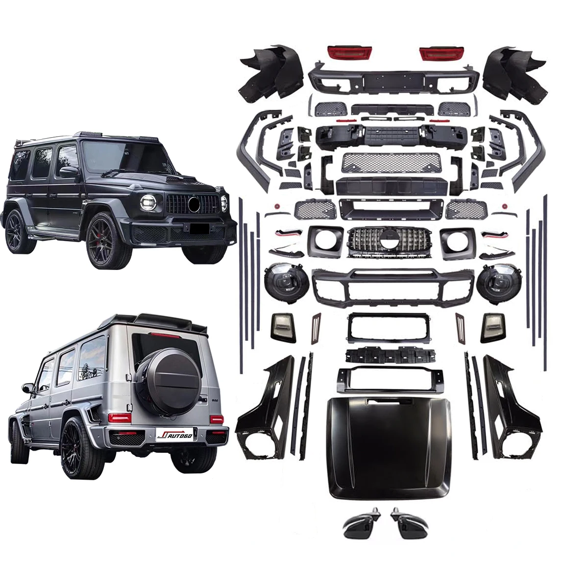 Auto Tuning Part Accessories Body Kits For -Benz G-Class G Wagon G500 G550 W463 2000-2018 Change to W464 2019+ B-Brabus