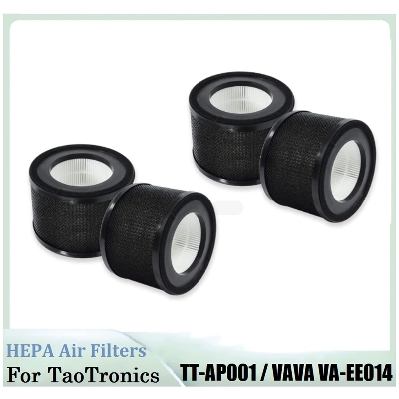4 шт. сменные воздушные фильтры 3-в-1 HEPA для Taotronics TT-AP001/VAVA VA-EE014 аксессуары фильтров