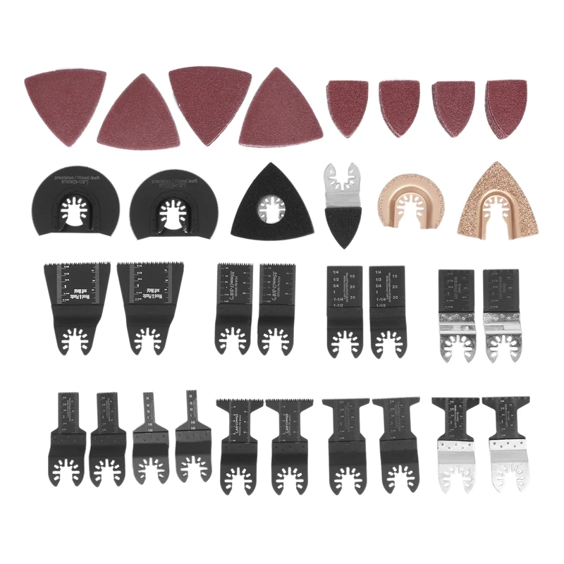 

100Pcs Oscillating Multi Tool Saw Blades Kit For Fein Makita Multitool Blades Set Kit Multi Tool Blades