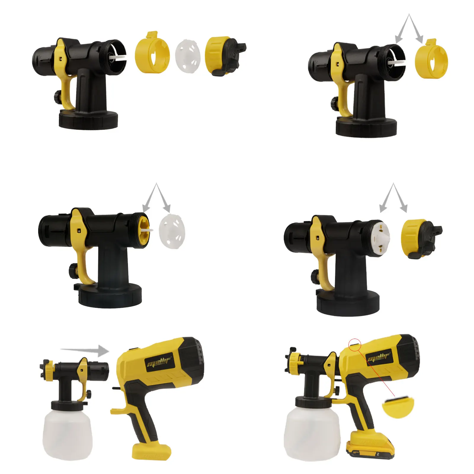 Пистолет-распылитель dewalt с аккумулятором 18 в 20 |