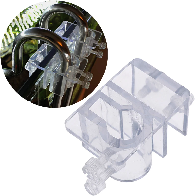 

Aquarium Water Pipe Hose Fixing Clip Acrylic Transparent Tube Clamp Holder Clamp For 13mm 17mm Inflow Outflow Tube Accessory