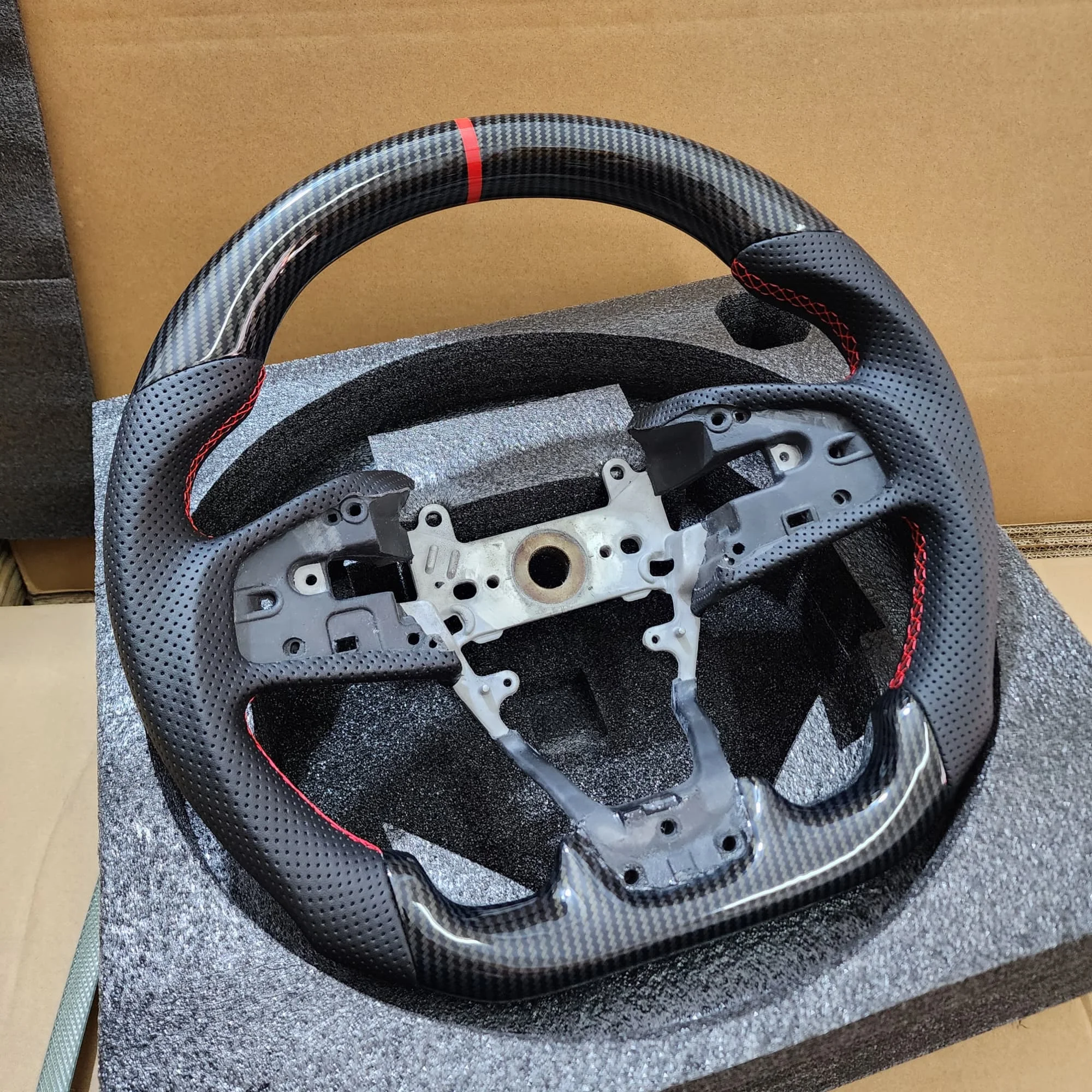 Рулевое колесо Hydro-Dip из углеродного волокна для Honda Civic FC FK8 Type R North America Spec 2016-2021