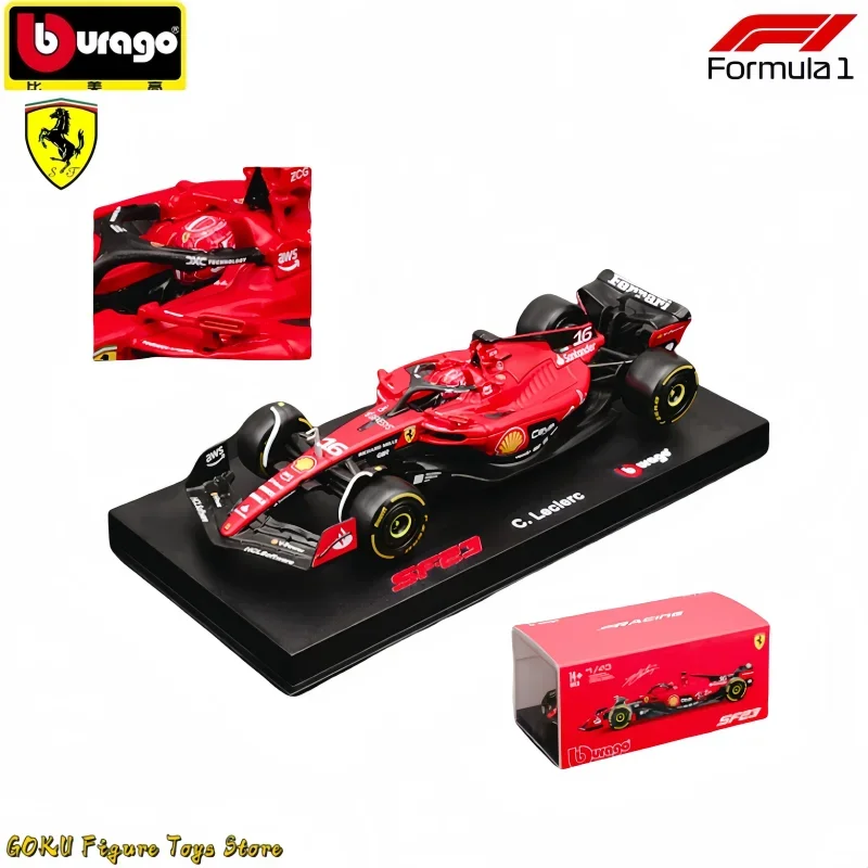 2024 Новый горячий Bburago F1 1:43 Ferrari SF24 Aston Martin AMR23 Red Bull Racing RB20 Миниатюрная литая под