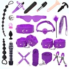 Аксессуары для экзотических игр, набор аксессуаров для БДСМ, игрушки для секса, наручники для сексуальных игр, Анальная пробка, вибратор для мужчин