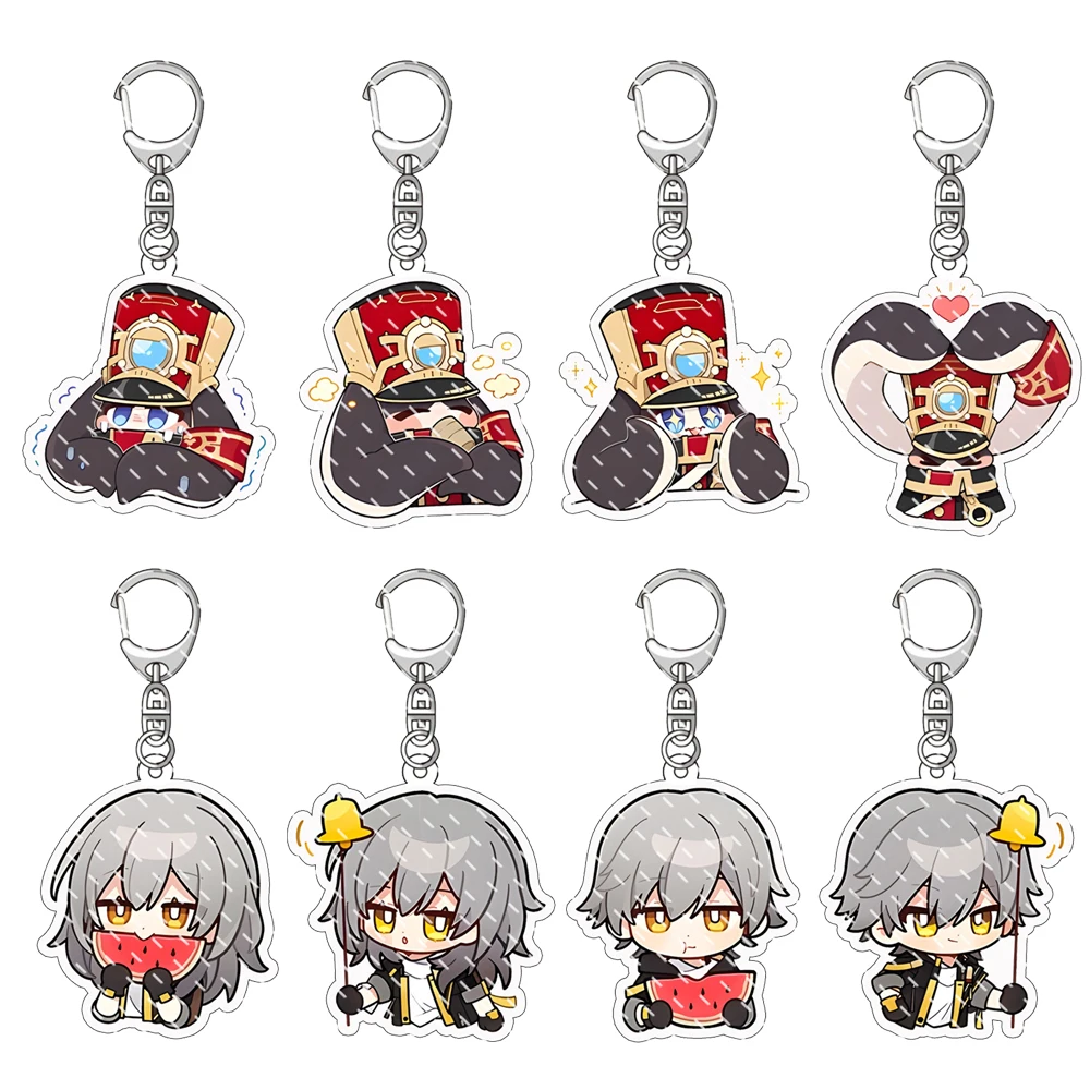 

Honkai Star Rail Pamu Keychain Game Figure Marth 7th Danheng Himeko Cosplay Acrylic Keychain Cartoon Accessories Anime Fans Gift