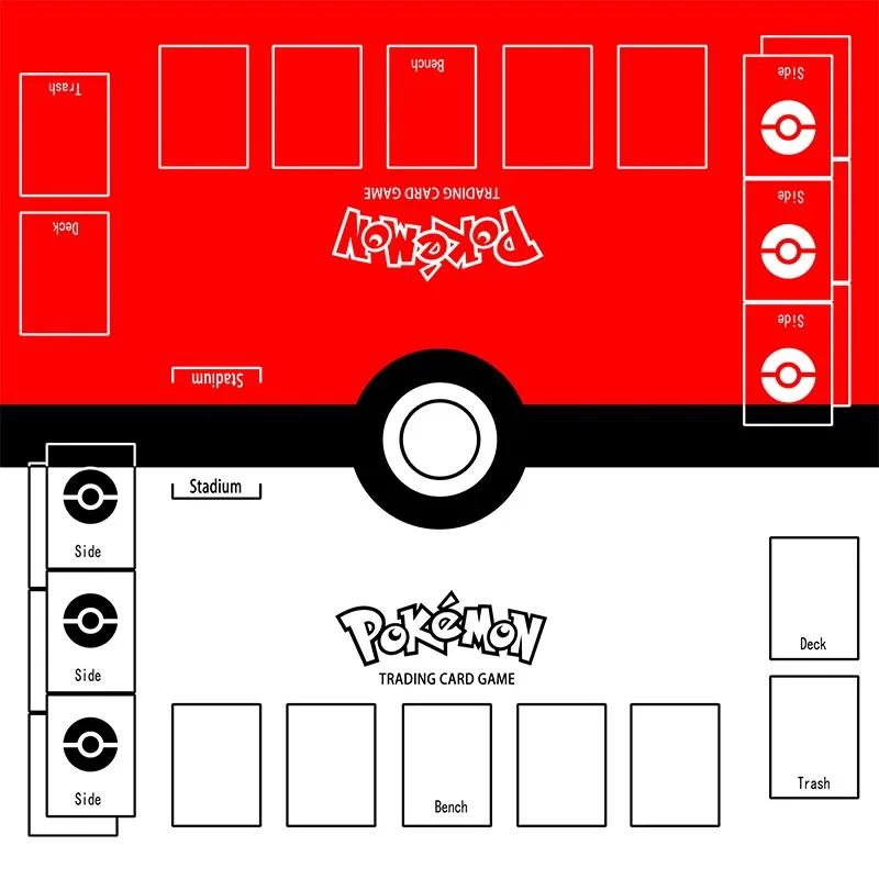 

Pokemon 60*60 Tcg Dedicated Card Play Against Table Mat Anime Pokeball Pikachu Charizard cards Trading Card Game Play Mat Toys