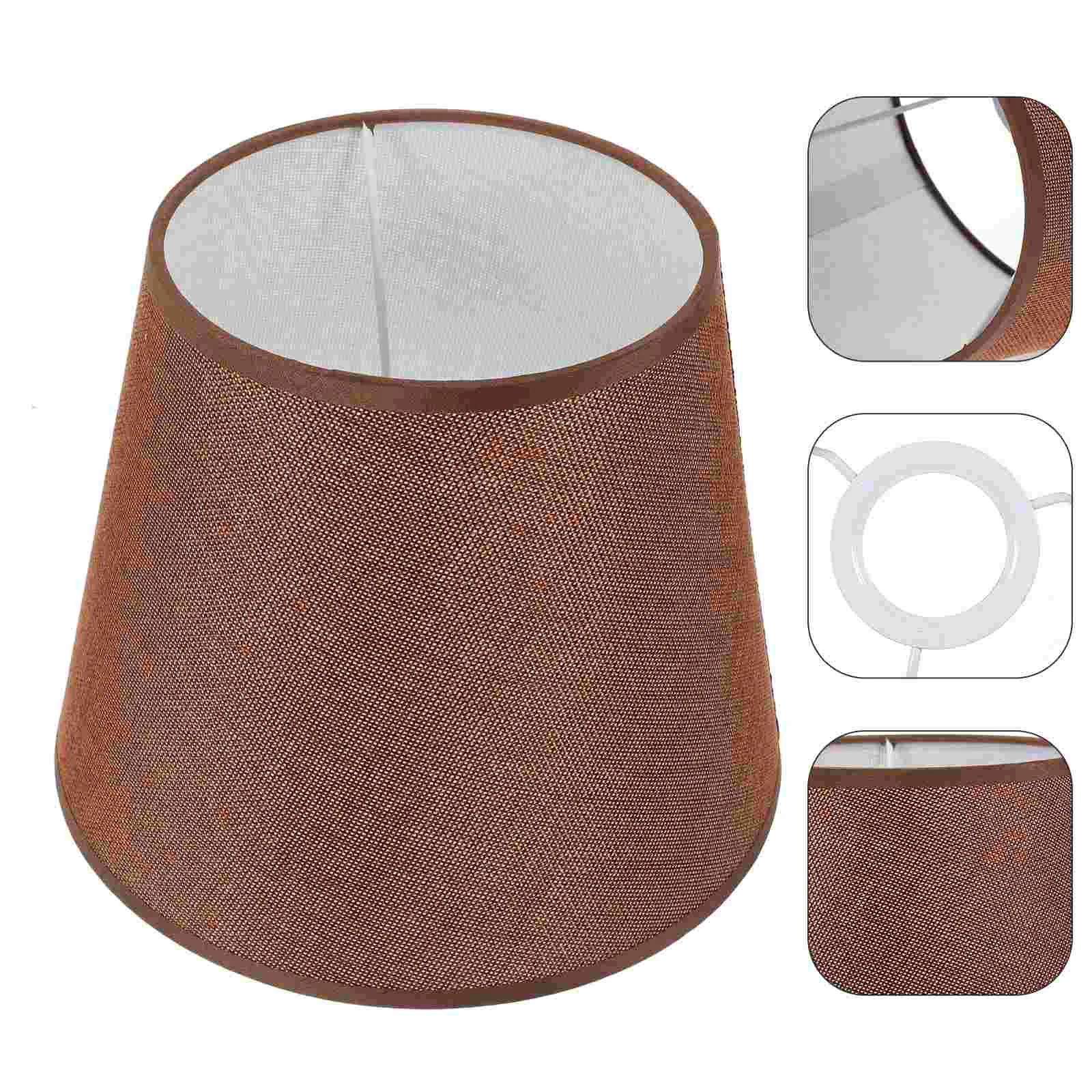 

Desktop Accessories Small Lamp Shades Bedside Cylinder Hanging Lampshades Table Floor Light E27 Vintage Solid Color