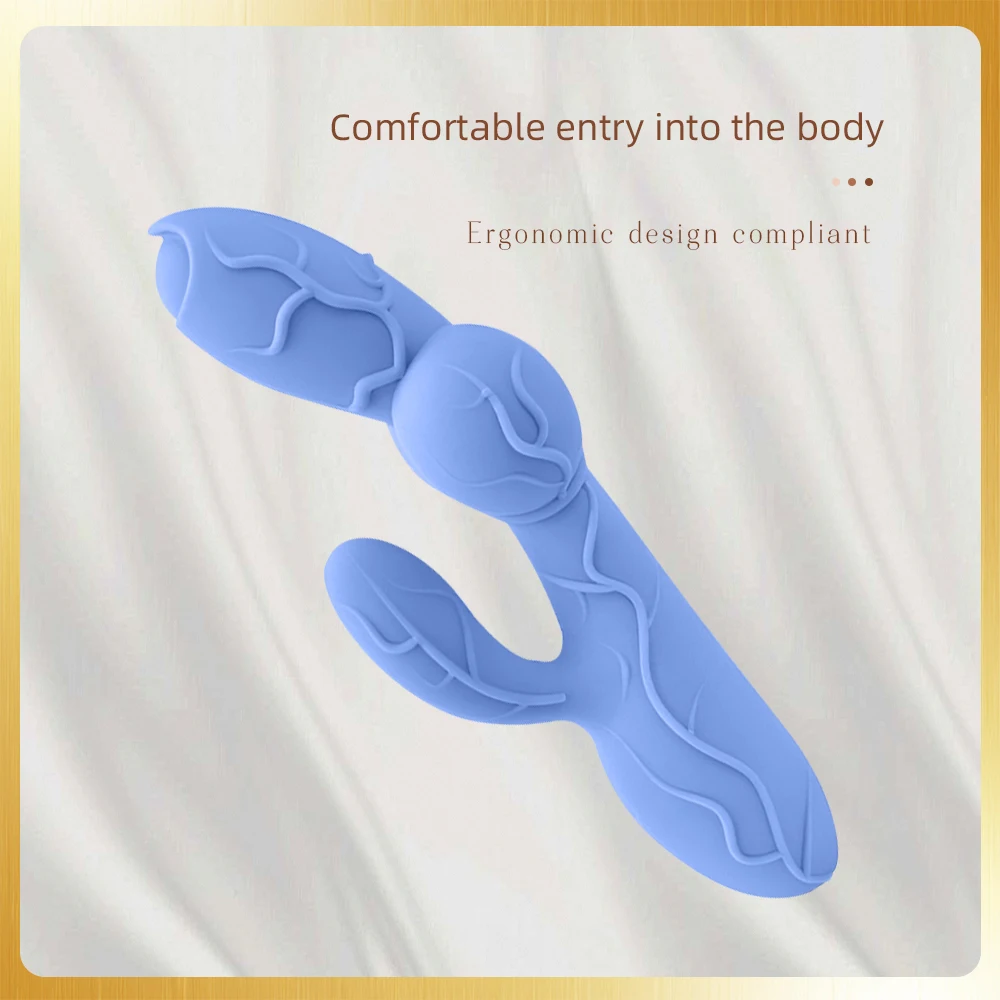 Беспроводной AV-фаллоимитатор LEZEE вибратор Кролик вибрирующий длинный пенис