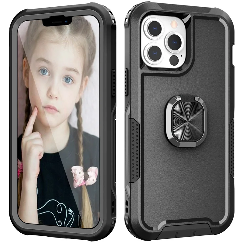 Двухслойный бронированный противоударный чехол для телефона iPhone 13 12 11 Pro Max XR XS X 7 8