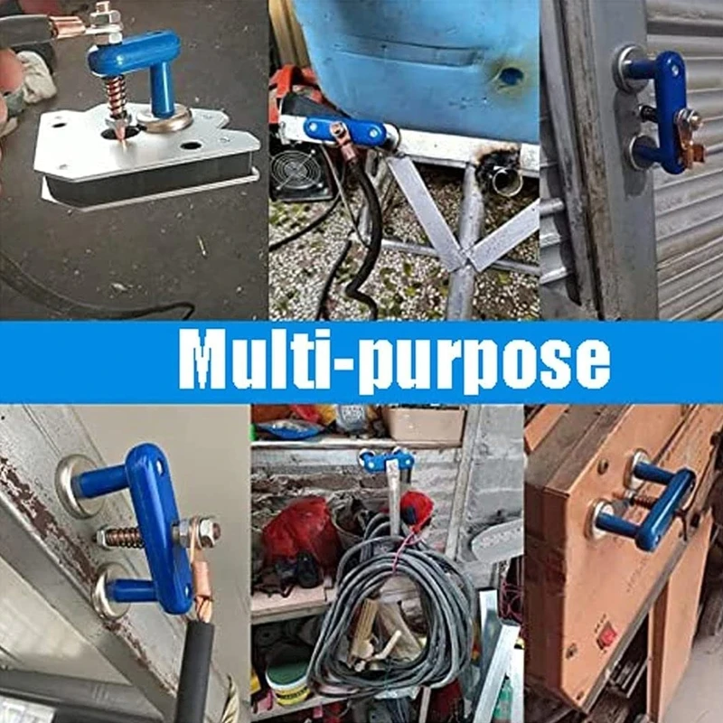 

Support Head Ground Clamp Attached to Metal Poles/Struts/ Railings Copper Tail Welding Accessories Stability Clamps