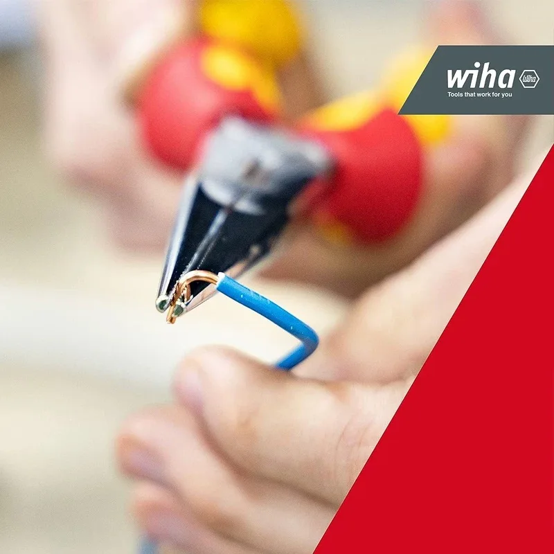 Wiha 26720 1000V VDE Изолированные острогубцы с кусачками 160 мм, безопасный ручной инструмент для электриков (art.: 3920d9687aed3) - 3920d9687aed3