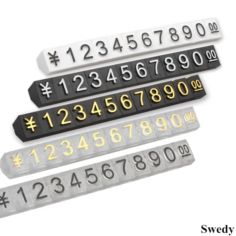 4x6 мм ювелирные изделия цена дисплей куб цифры буквы ценники Регулируемый доллар