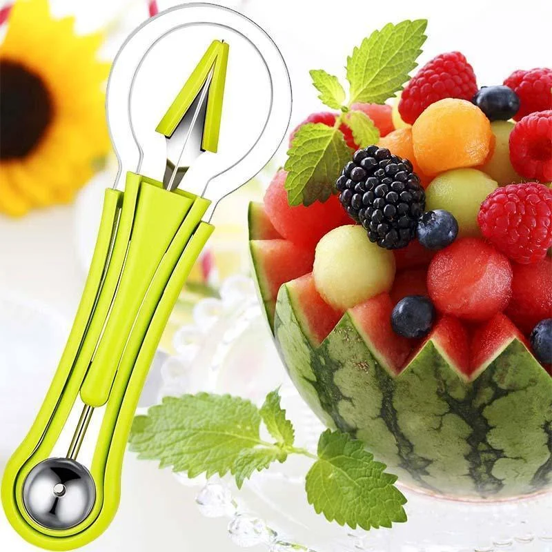 

Multifunctional Melon Cutter Fruit Spoon Set Herramientas Para Frutas Verduras Kiwi Bola Vegetable Tools Ustensile De Cuisine