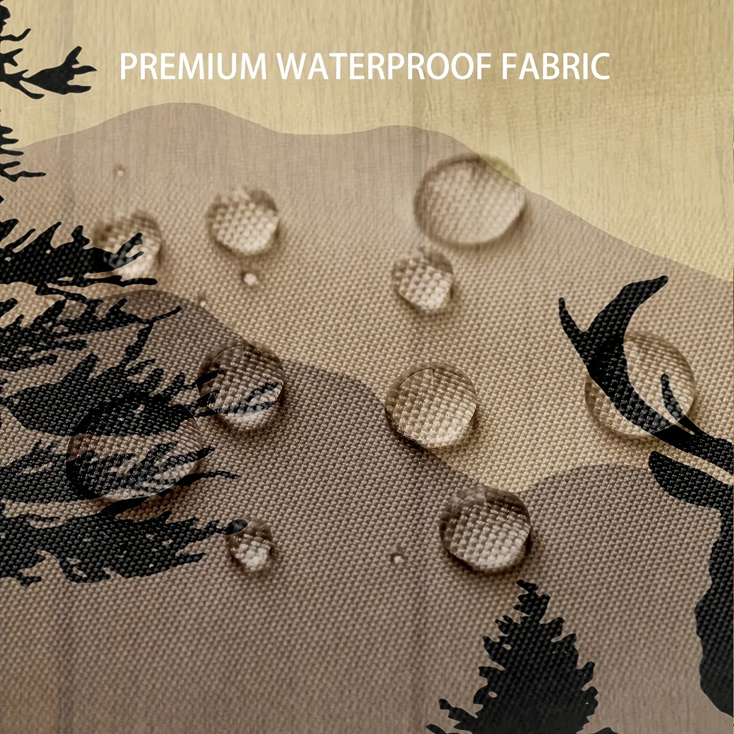 Очаровательная душевая занавеска с лесными животными-водонепроницаемая прочная