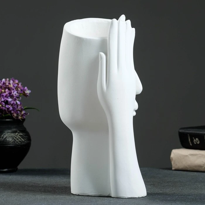 Фигурное кашпо &quotЛада&quot белая 27 7см 7503619 |