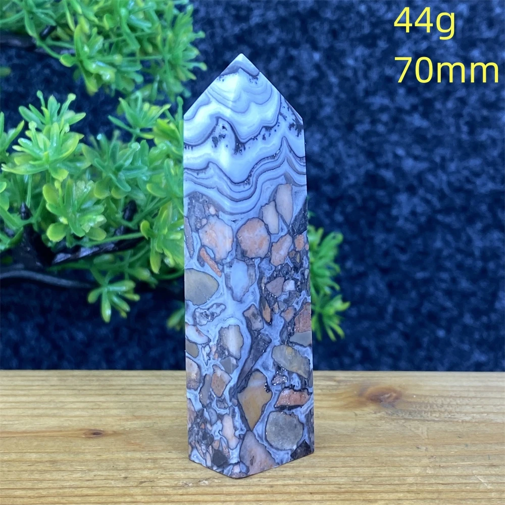 

Симбионт из кальцита и агата, хрустальная башня Shi Ying