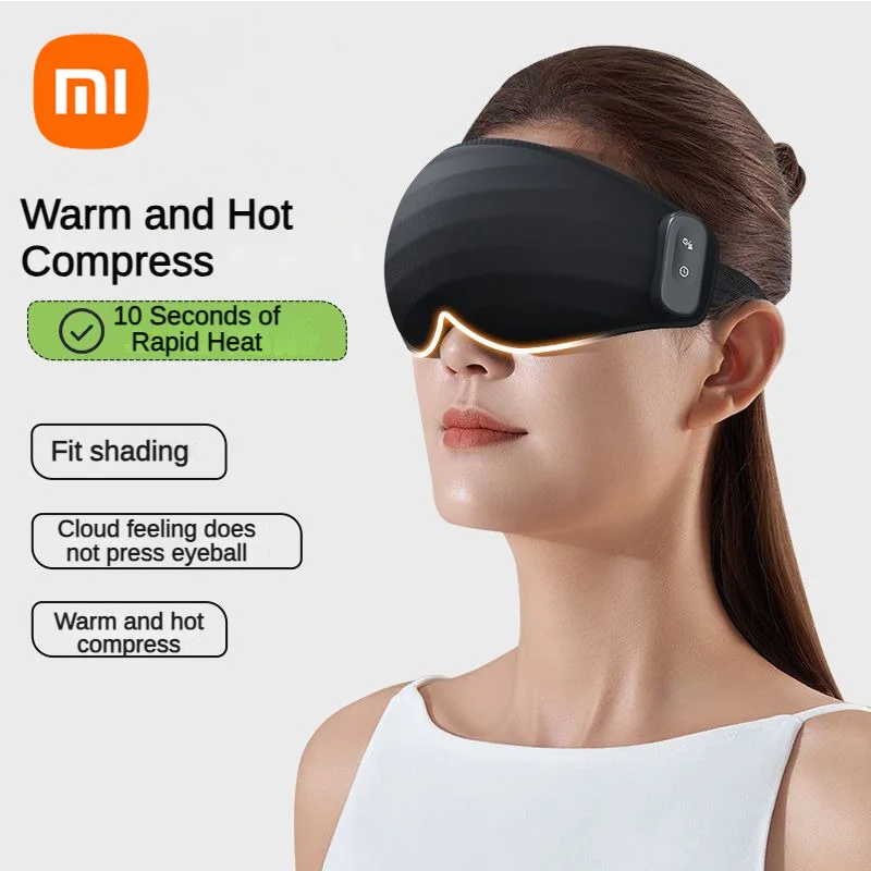 Массажер для глаз Xiaomi 3D с подогревом маска сна 3 передачами Вибрирующая снимает