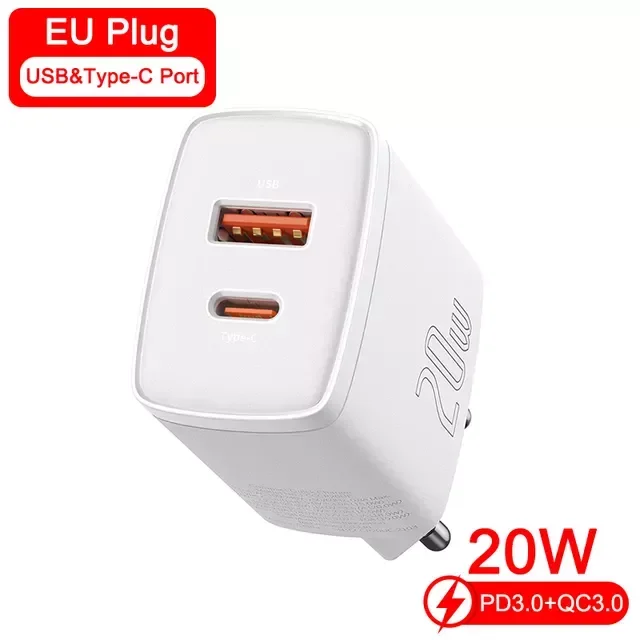 

NEW2023 30W USB Type C Charger Quick Charge 13 12 Pro Max Mi QC 3.0 PD 20W Fast Charging charger