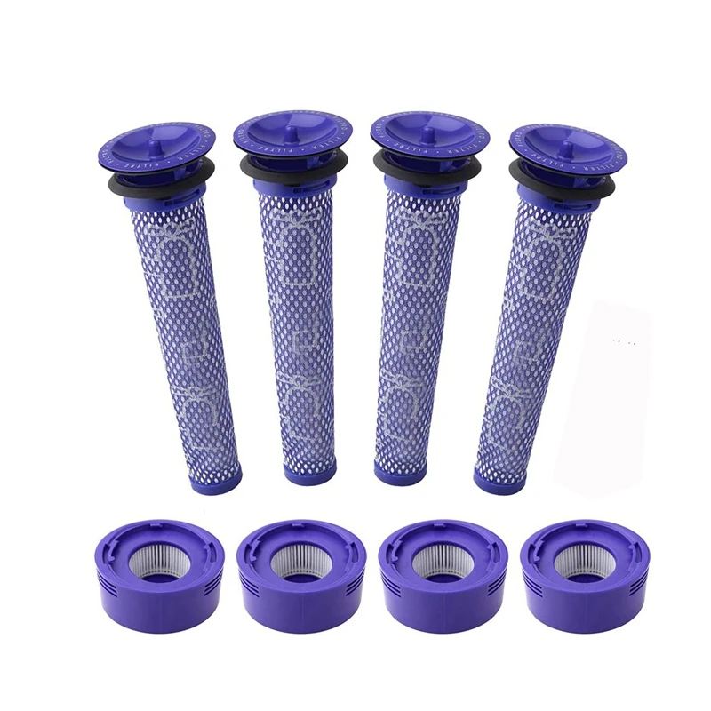 

Vacuum Filter Kit For Dyson V7, V8 Animal And V8 Absolute Cordless Vacuum, 4 Post Filter, 4 Pre Filter, Replaces Part