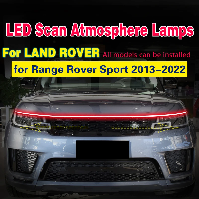 

For Land Rover Range Rover Sport 2005-2023 Scan Starting Car LED Lamp Fog Light DRL 12V Universal Auto Decorative Ambient Lamp