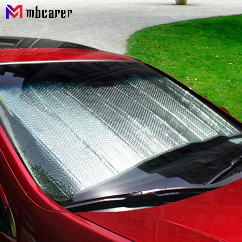 

Car Sunshade Cover Windshield Snow Sun Shade Double-sided Waterproof Protector Cover Outdoor Auto Car Front Windscreen Cover
