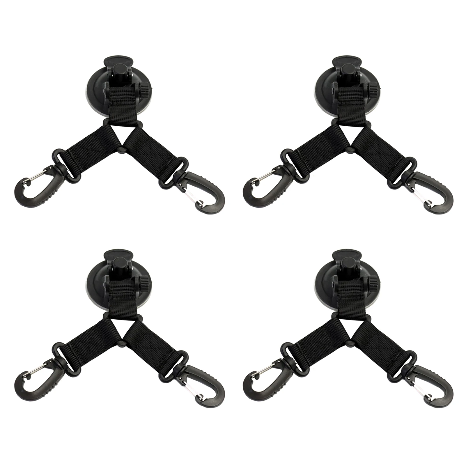 

4pcs For Car Awning Heavy Duty Tie Down Tent Suction Cup Travel Replacement Multifunction ABS Accessories With Hooks Portable