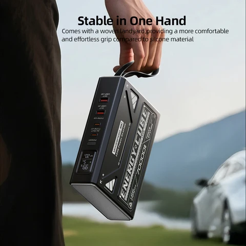 MOVESPEED Z70 Pro Max 70000 мАч Power Bank 140 Вт Электростанция с быстрой зарядкой Внешний аккумулятор Powerbank для ноутбука Кемпинг Открытый