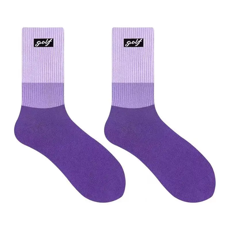 2023 New GOLF mid-tube sports socks for men and women of the same style sports gradient socks
