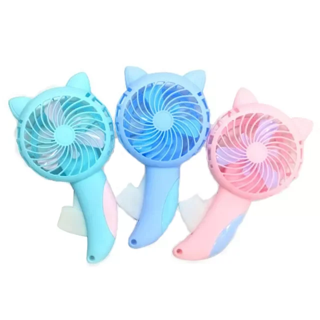 

Gifts Manual Handheld Summer Mini Cooling Air Conditioner for Children Kids Mini Portable Hand Pressure Fan Color Random