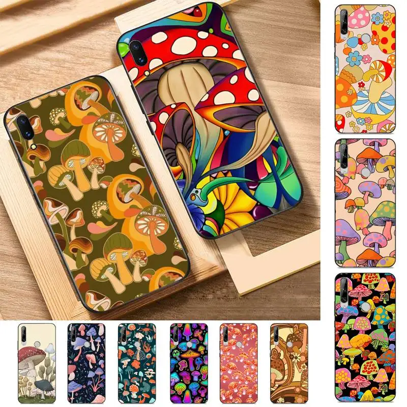 

Hippie Mushroom Phone Case for Huawei Y 6 9 7 5 8s prime 2019 2018 enjoy 7 plus