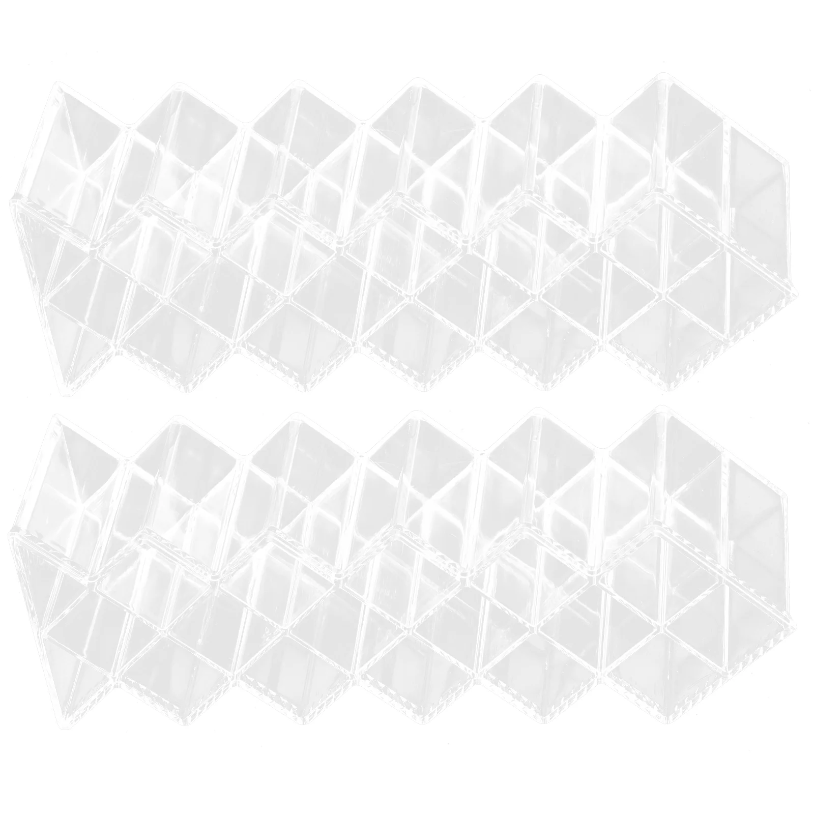 2 шт. стеллаж для хранения помады держатель вертикальная глянцевая полка