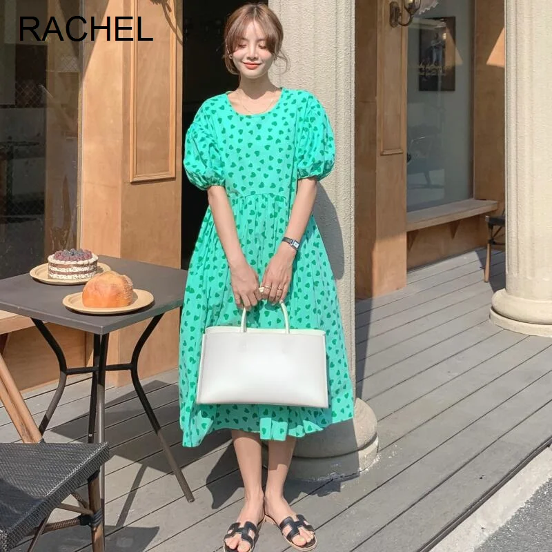 

Свободное повседневное женское платье большого размера с принтом и коротким рукавом