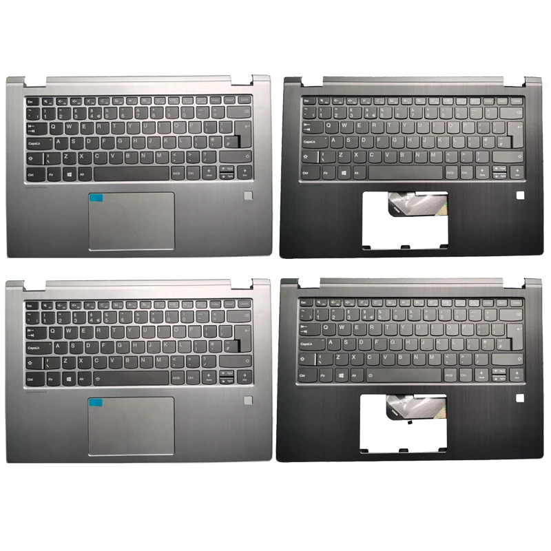 

New Laptop UK Keyboard With Palmrest Upper Cover Case For Lenovo YOGA 530-14 530-14IKB 530-14ARR UK Layout