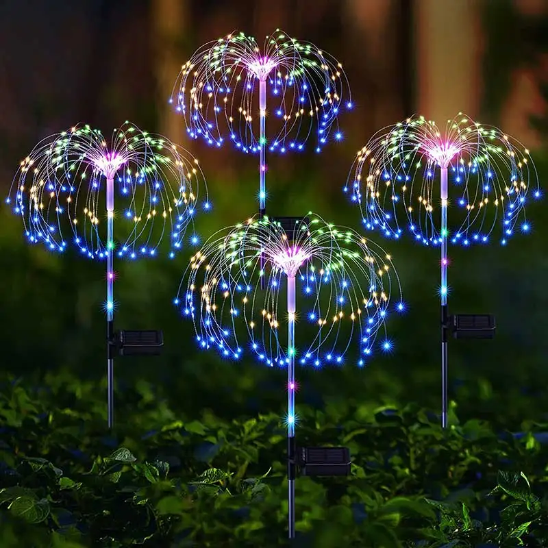 

LED Solar Fireworks Lights Courtyard Flowers Dandelion Waterproof Fairy Lights Lawn Pathway Solar Lamp Outdoor Garden Decoration