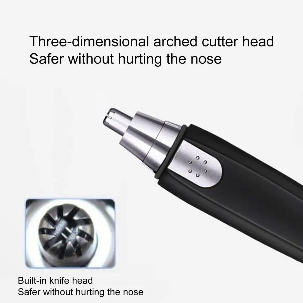

Ergonomic Nose Hair Shaver Efficient Nose Hair Clipper No Damage Hygienic Grooming Eyebrows Neckline Nose Ears Detail Trimmer