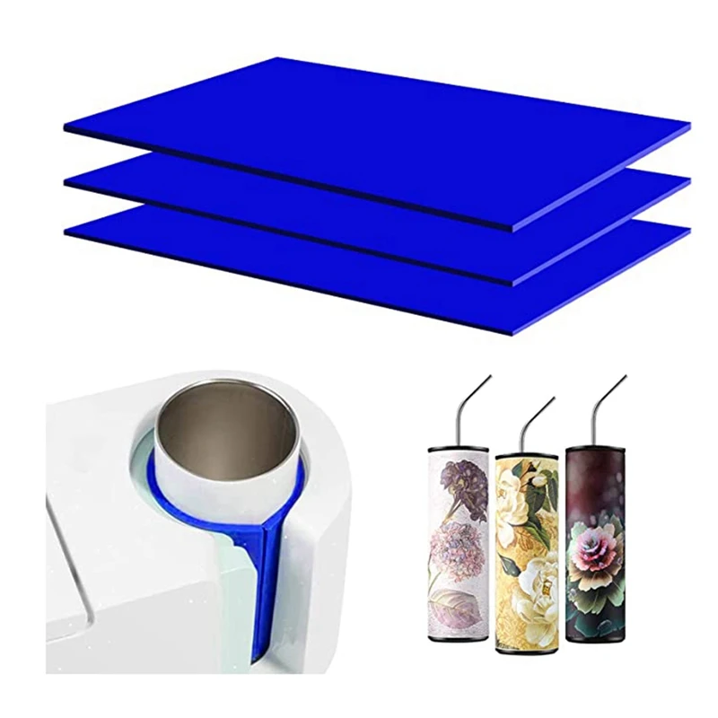 

3PC Silicone Mug Wrap 20OZ 16OZ 12OZ Tumbler Wrap Sleeve Mug Press Machine Sublimation Print For Mug Sublimation Machine