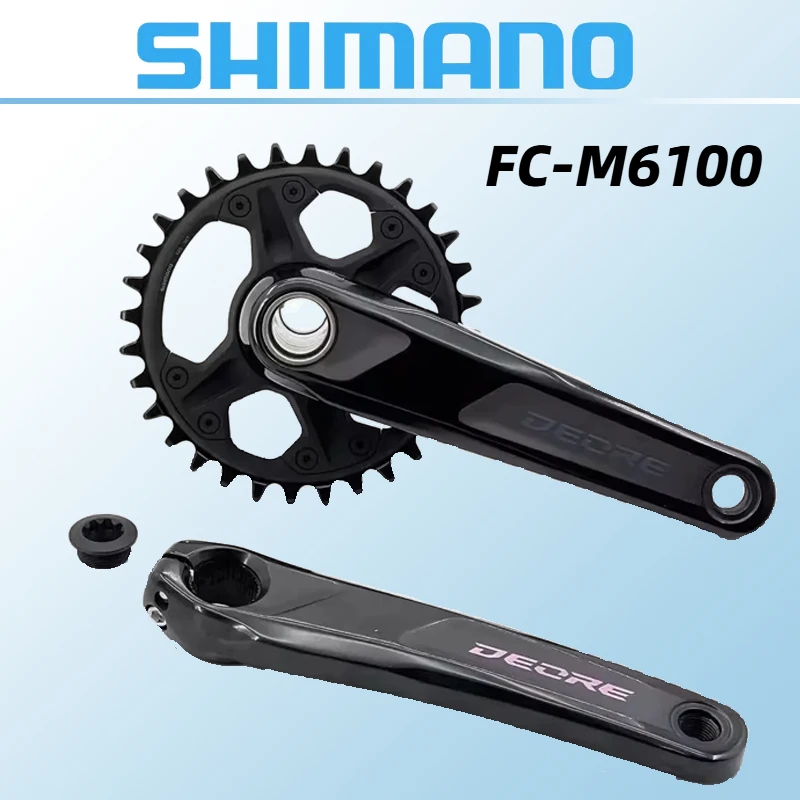 SHIMANO DEORE FC M6100 170 мм 175 32T Шатуны 1X12S MTB Велосипед 12-скоростной шатун Звездочка