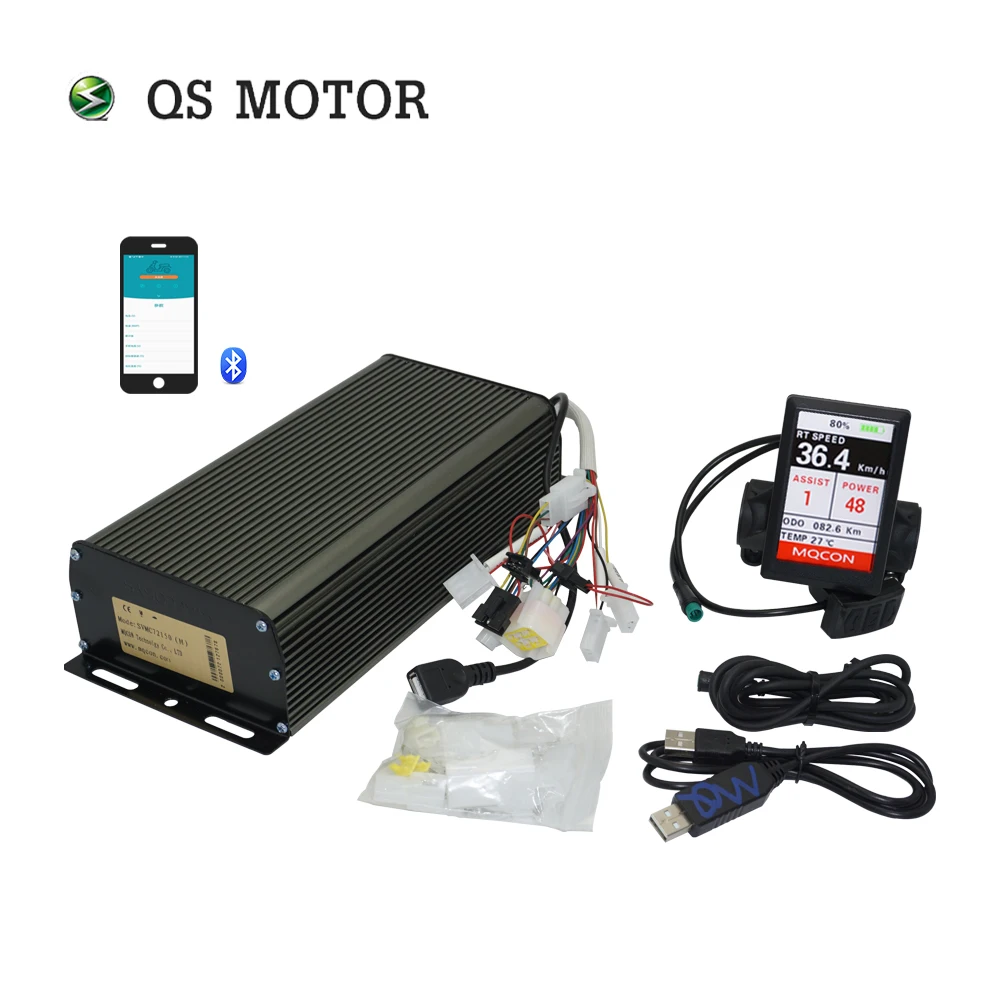 

Sabvoton 72100 72150 72200 SVMC Series PAS Available Motor Controller Kits With H6 TFT Display And Bluetooth Adaptor
