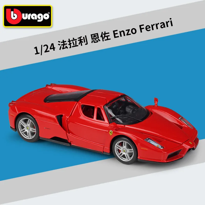 

Модель гоночного автомобиля Bburago в масштабе 1:24 ENZO sf90 roma, подарок для детей