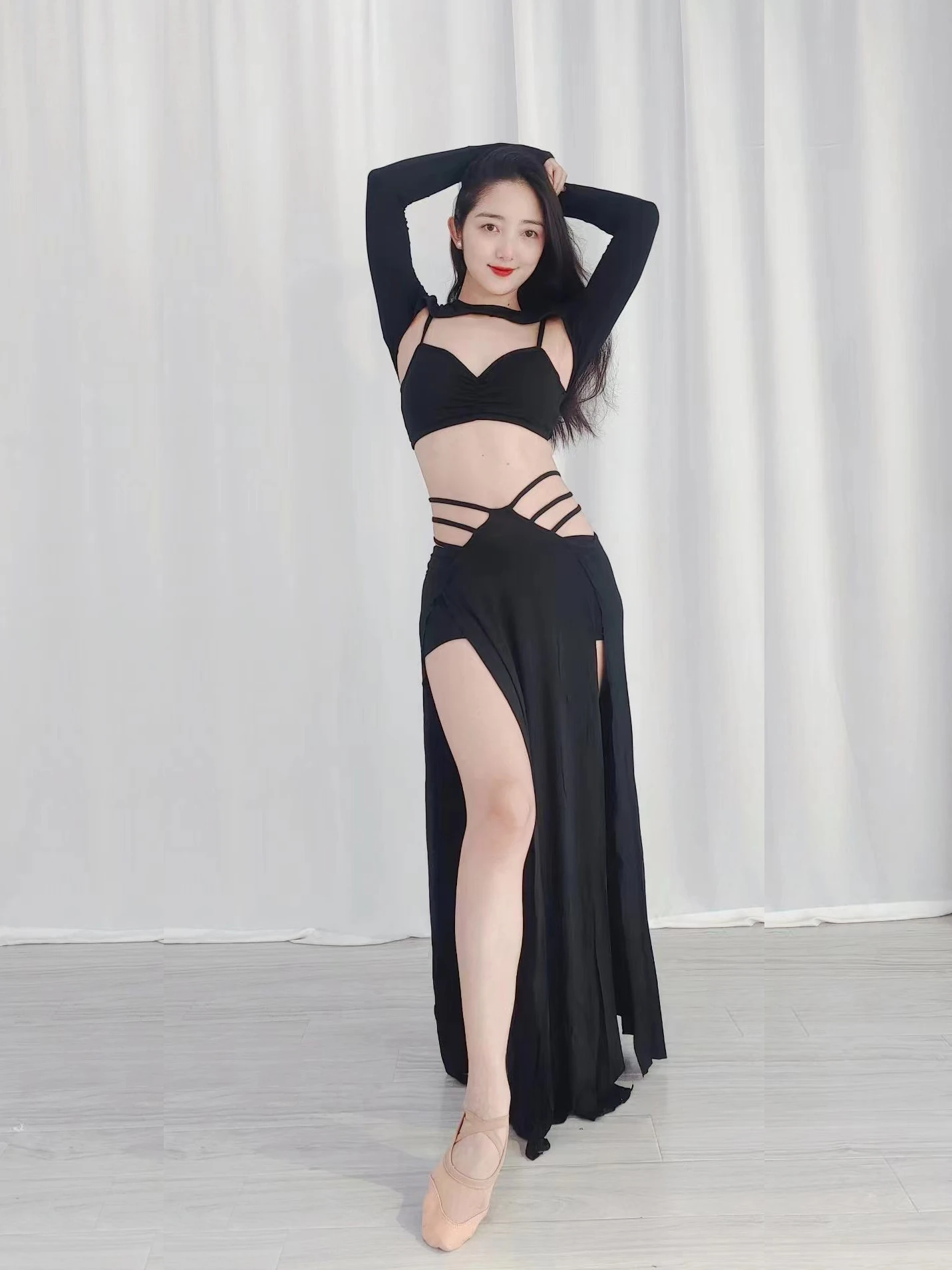 

Костюм Для Танцев Танца Живота Женский Одежда Юбка Топ Длинная Сценический Восточных Сари Индийское Танец Восточные Танцы Stage