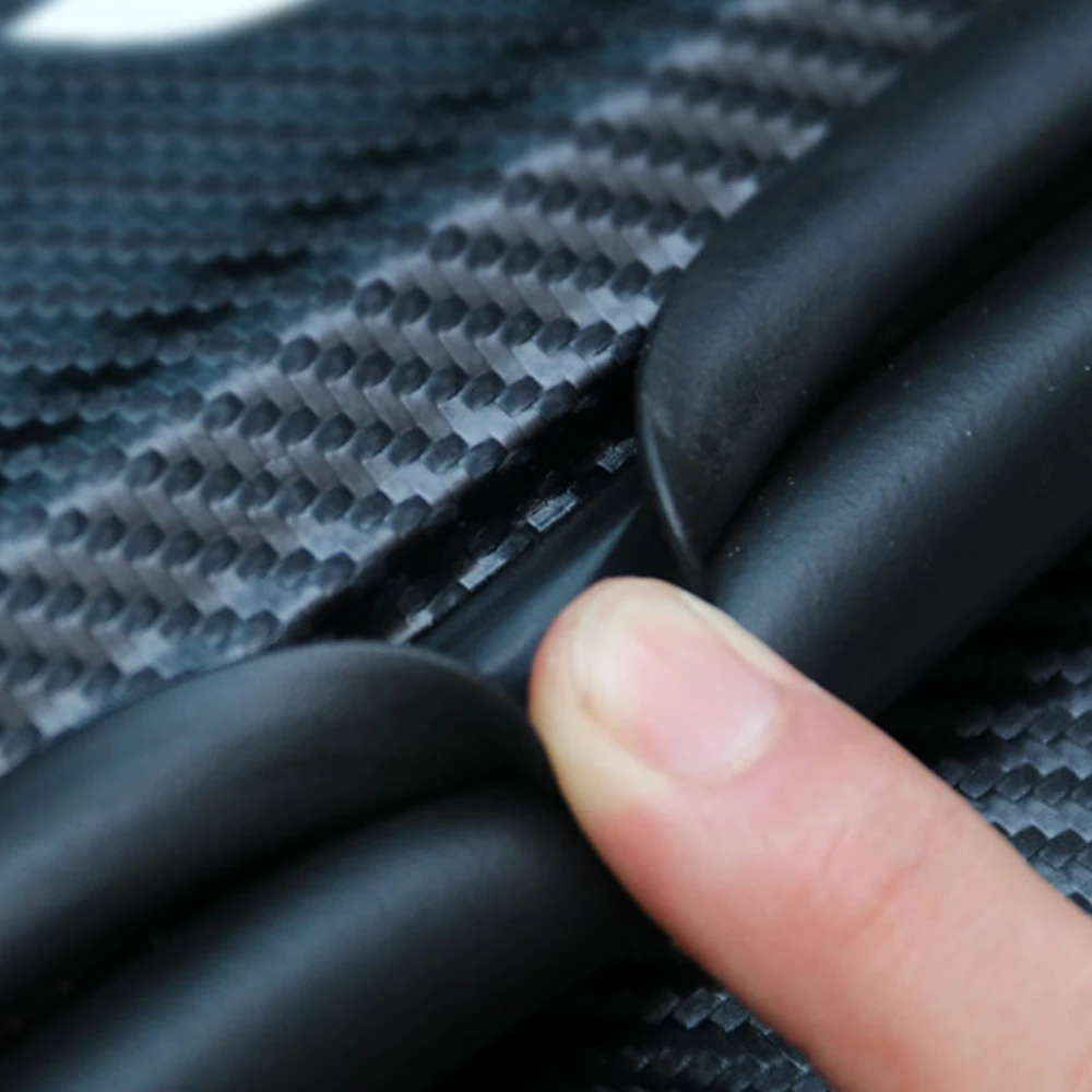 Автомобильная наклейка из углеродного волокна Декоративная полоса порог двери
