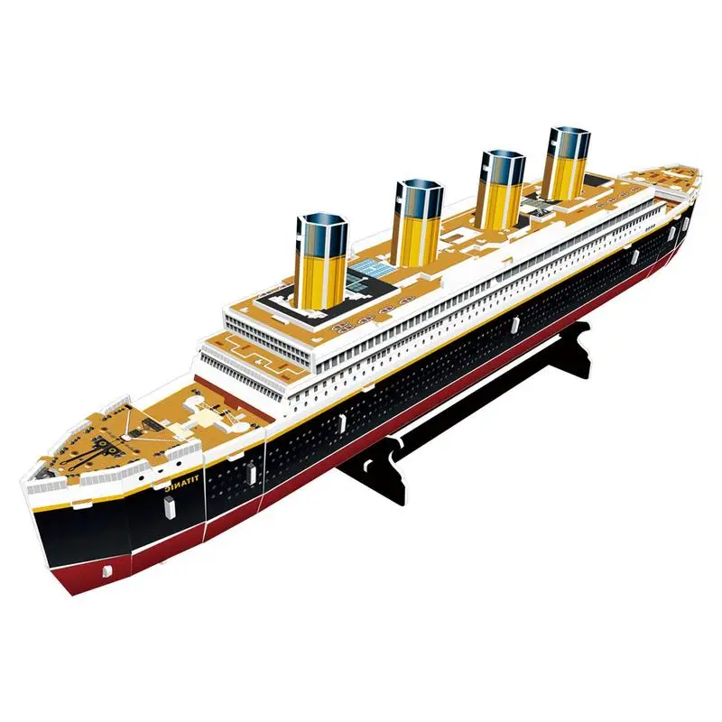

Puzzles Adult Ship Puzzle 3D LED Ship Arts Crafts For Adults Gifts For Men Women Model Kits Brain Teaser Puzzles For Adults