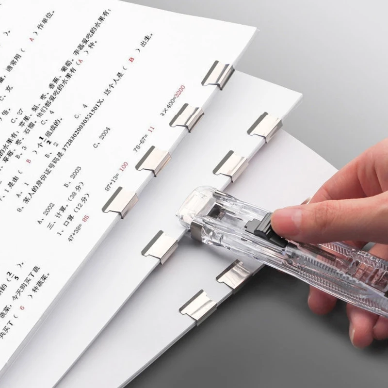 Зажимной степлер Ручной диспенсер для зажимов-скрепок Диспенсер скрепок