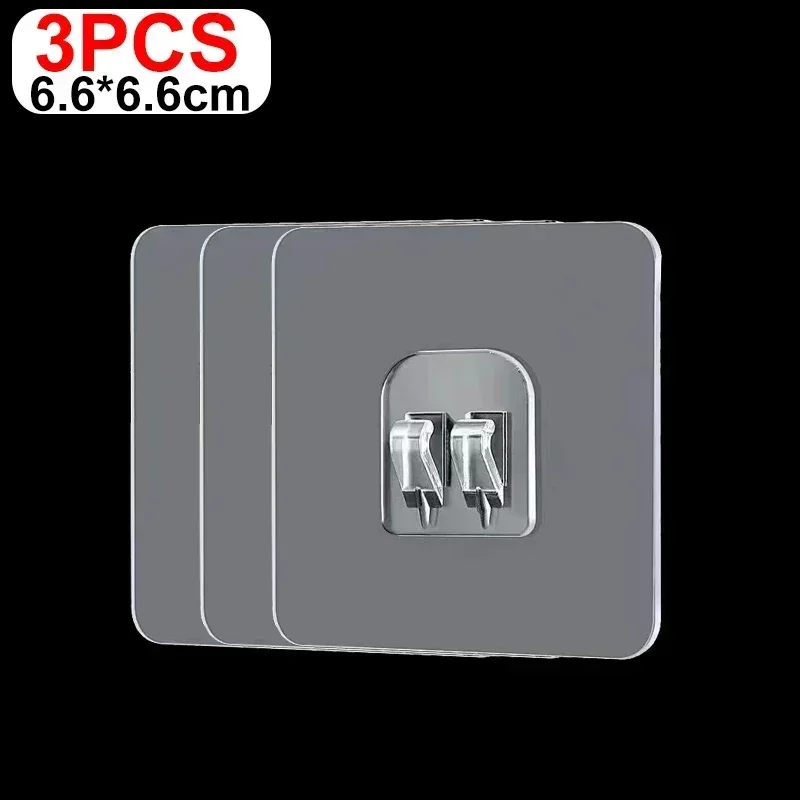 

Прозрачные самоклеящиеся крючки 20 шт