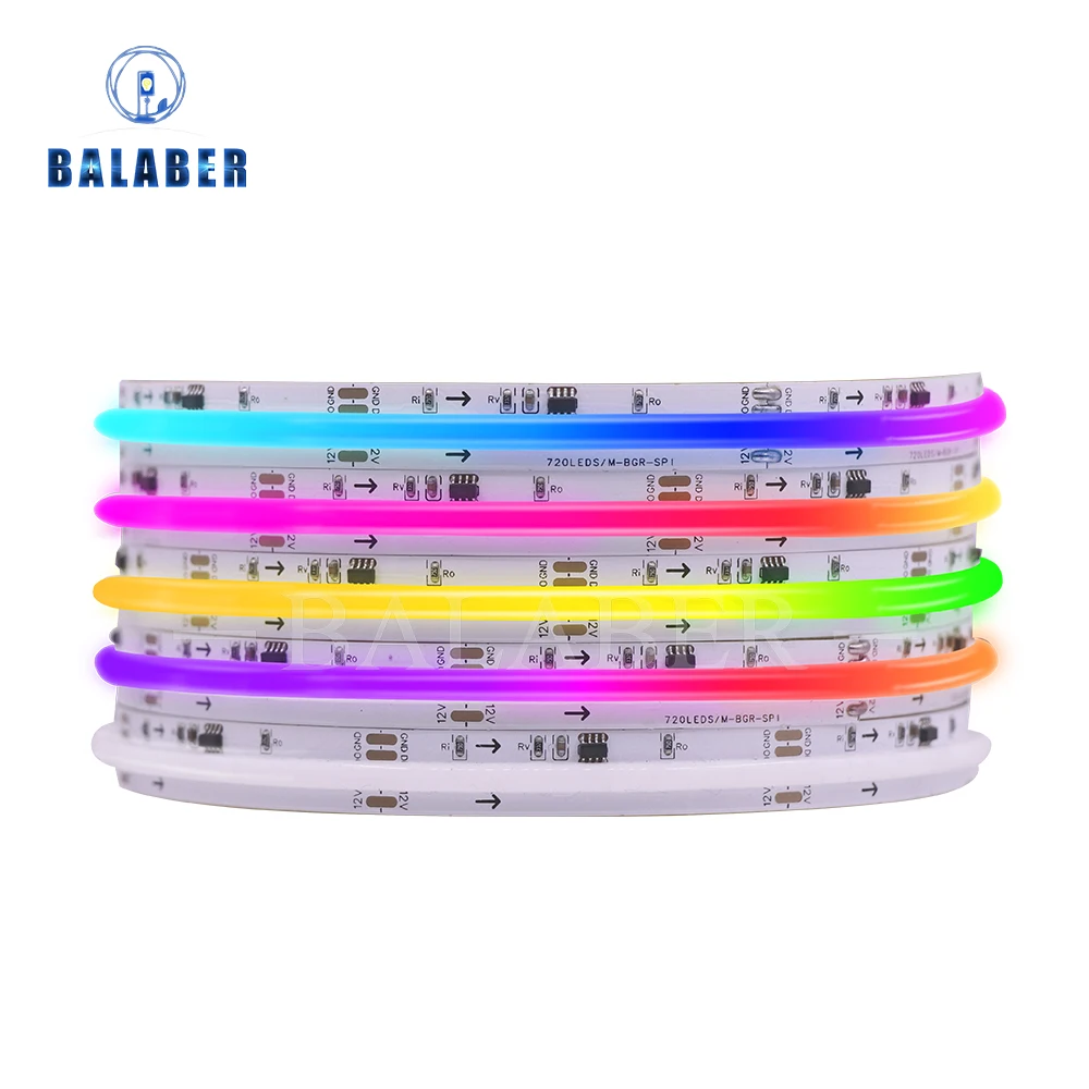 

RGB COB светодиодная лента WS2811 24В