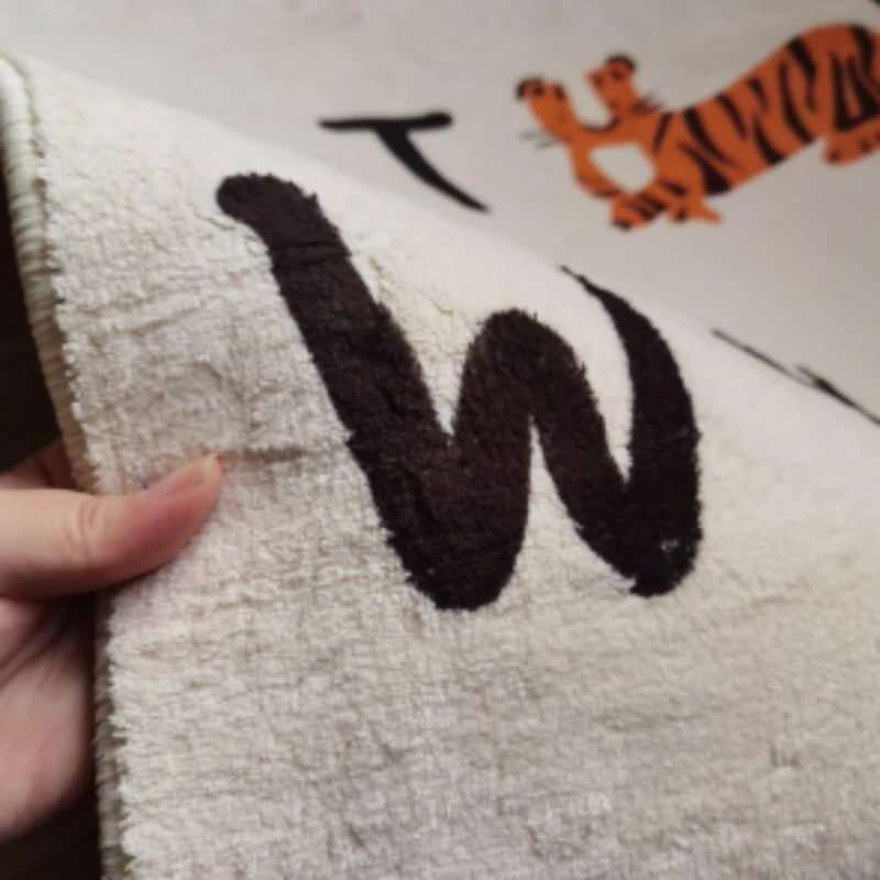 Декор для гостиной Детский ковер с мультяшными буквами спальня покрыта