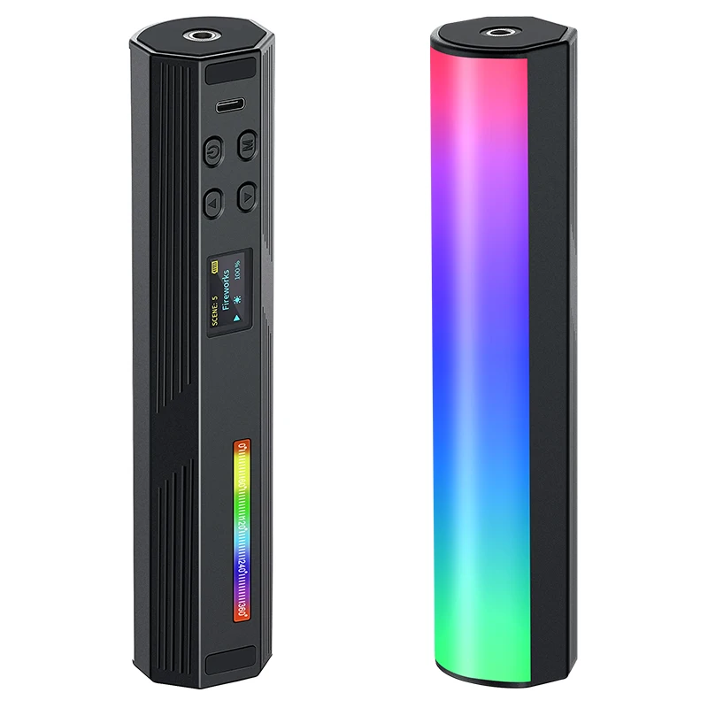 

Ручной RGB-светильник W200 с магнитом, 2500-9000 к, 3000 мАч