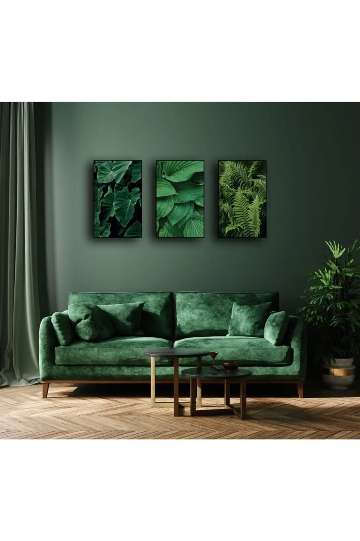 Столовый набор из 3-х частей в раме из МДФ 120x75см Set7