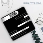 Напольные цифровые весы для измерения массы тела и жира, умные электронные весы для ванной со светодиодным дисплеем, для фитнеса и здоровья